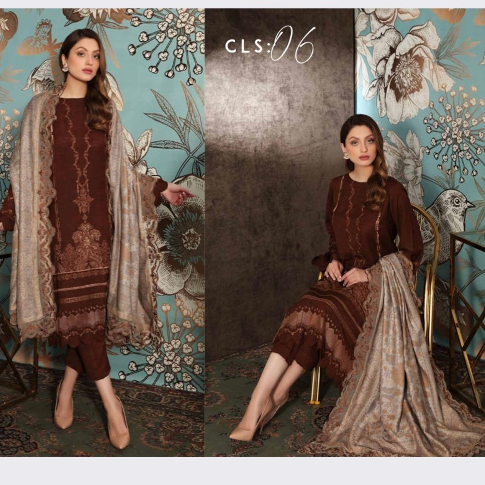 ⚜️Bin Rashid Slub Leather with Zamawar Shawl
❕$65 ❕
📍Ready to wear